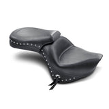 Mustang Wide Touring 2-Up Seat for 2006-20 Kawasaki VN900 Vulcan Classic/Custom - Studded - 76126