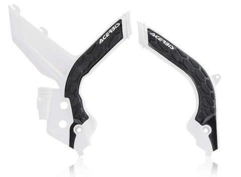 Acerbis X-Grip Frame Guards for KTM models - White/Black - 2783151035