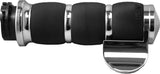 Avon Grips Air Cushion Grips for Harley Dyna / Electra - Chrome - AIR-90-BOSS