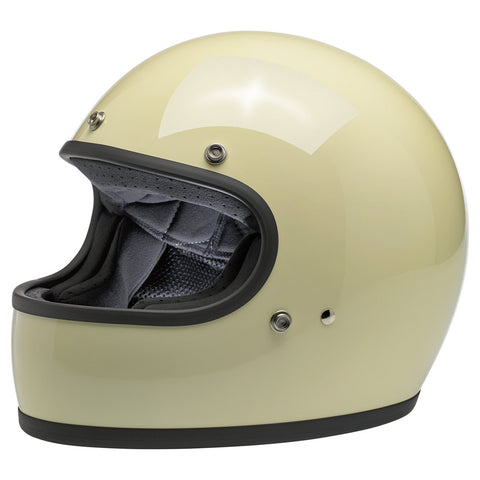 Biltwell Gringo Helmet - Vintage White - Small