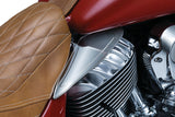 Kuryakyn 7181 Saddle Shield Heat Deflectors for 2014-18 Indian Models - except Scout - Chrome