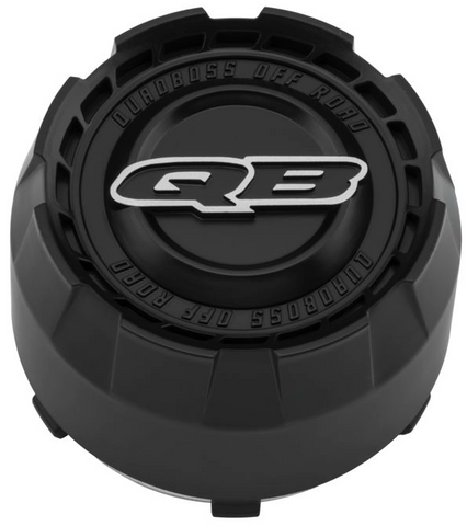QuadBoss Slicer Center Caps Fits  4/110 and 4/115 Wheels - Gloss Black - 608535