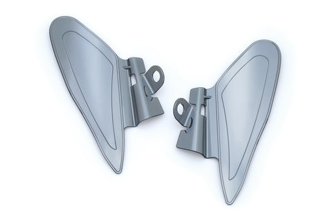 Kuryakyn 7181 Saddle Shield Heat Deflectors for 2014-18 Indian Models - except Scout - Chrome
