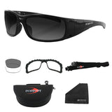 Bobster Eyewear Bobster BGUN001 Gunner Convertible (Black Frame) Photochromic & Clear Lenses - 2
