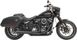 Bassani Road Rage Exhaust for 2018-19 Harley Softail Sport Glide FLSB - Black- 1S81RB