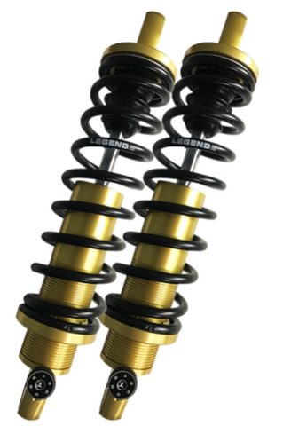 Legends REVO-A Adjustable Coil Suspension for 1991-17 Harley Dyna models - Gold/12in - 1310-1742