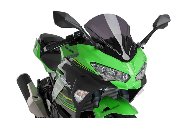 Puig Z-Racing Windscreen for Kawasaki EX400 Ninja 400 - Dark Smoke
