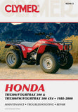 Clymer M346-3 Service & Repair Manual for 1988-00 Honda TRX300 / TRX300FW