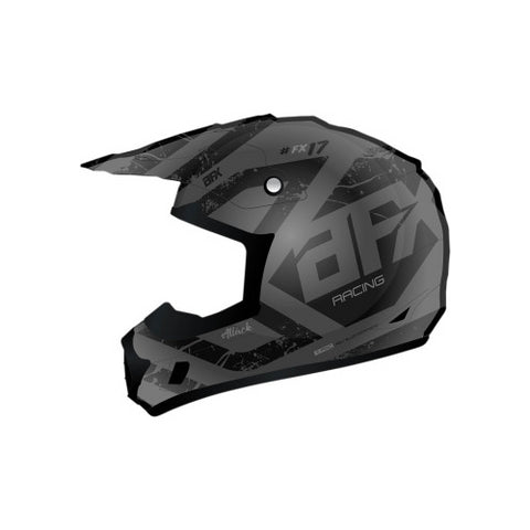 AFX FX-17 Attack Helmet - Frost Gray/Black - Medium
