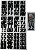 Hardline 500 Series Alphanumeric Vehicle ID Kit - Solid Black - BLK500EC