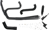 Bassani Road Rage Exhaust System for 1991-17 Harley Dyna models - Black - 1D5250B