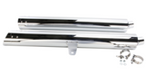 Cobra Long Slip-On Mufflers for 2012-17 Honda GL1800 Gold Wing - Chrome - 1216