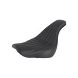 Saddlemen Profiler 2-Up Low Profile Seat for 2018-22 Harley Softail Low Rider/Sport Glide - Black/Knuckle - 818-29-047K