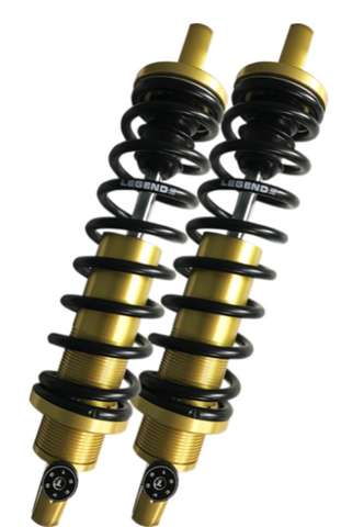 Legends REVO-A Adjustable Coil Suspension for 1999-22 Harley FL models - Gold/13in - 1310-1741