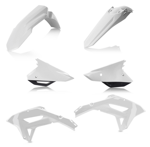 Acerbis Standard Body Plastics Kit for 2022 Honda CRF250RX / CRF300RX / CRF450RX - White/Black - 2861791035