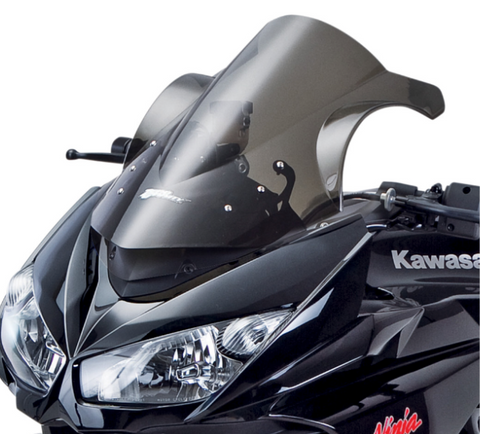 Zero Gravity Double Bubble Windscreen for 2011-16 Kawasaki ZX1000 Ninja - Light Smoke - 16-231-02