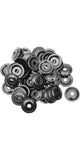 Woodys AWA-3810 Round Aluminum Support Plates - Black - 5/16 in - 48 Pack