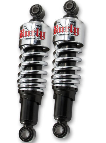 Burly Brand B28-1201 - 10.5 inch Slammer Shocks for Harley-Davidson XL - Chrome