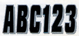 Hardline 320 Series Alphanumeric Vehicle ID Kit - Black/Silver - BLKSI320