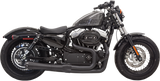 Bassani Road Rage Exhaust for 2014-20 Harley Sportster Models - Black - 1X32RB
