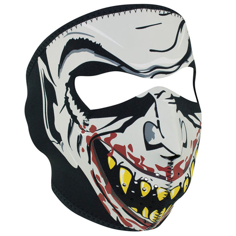 ZAN HeadGear Neoprene Full Face Mask - Glow in the Dark - Vampire - WNFM067G