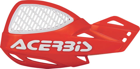 Acerbis Vented Uniko Hand Guards - Red/White - 2072671005