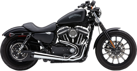 Cobra USA El Diablo 2-into-1 Exhaust for 2007-13 Harley XL883 / XL1200 - Chrome - 6472