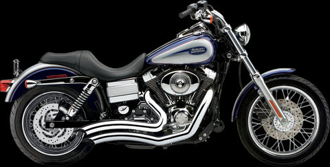 Cobra Speedster Short Swept Exhaust for 2012-17 Harley Dyna models - Chrome - 6229