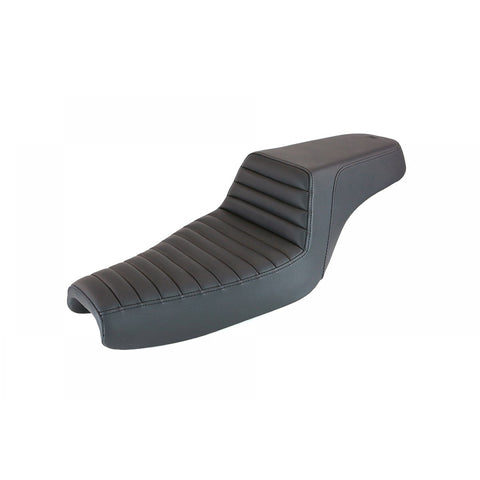 Saddlemen Step-Up 2-Up Seat for 2004-20 Harley Sportster models - Black/Tuck and Roll - 807-11-171