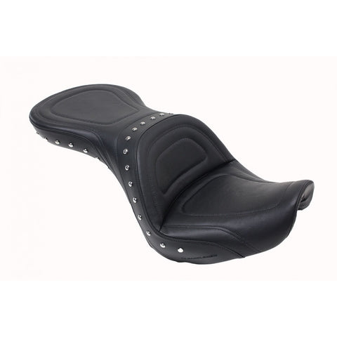 Saddlemen Explorer Special 2-Up Seat for 2000-07 Harley Softail Deuce - Black/Studded - 8200J