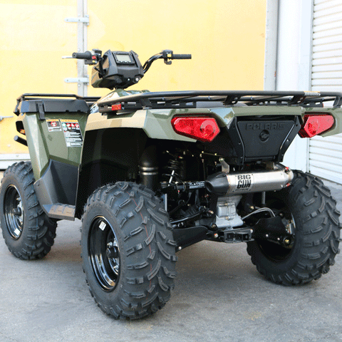 Big Gun EXO Slip-On Exhaust System for Polaris Sportsman 570 / 450 - Stainless - 14-7532