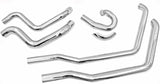 Bassani Power Curve True-Dual Crossover Headers for 2007-17 Harley Softail models - Chrome - SFT-212