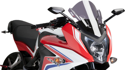 Puig Racing Windscreen for 2014-17 Honda CBR650F - Dark Smoke