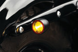 Kuryakyn Bullet 1000 Marker Light - Rear - Satin Black-Red Halo/Amber Signal - 2555