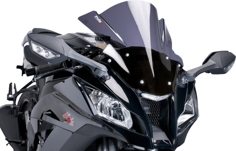 Puig Racing Windscreen for 2004-05 Yamaha FZ6 - Dark Smoke