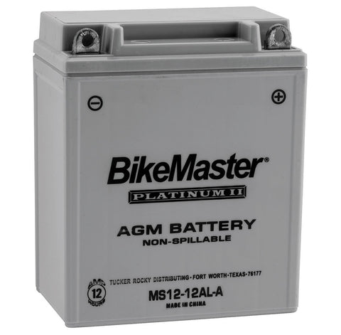 BikeMaster AGM Platinum II Battery - 12 Volt - MS12-12AL-A