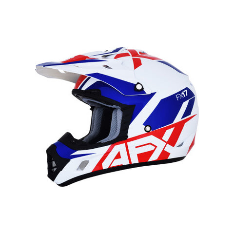 AFX FX-17 Aced Helmet - Red/White/Blue - Medium