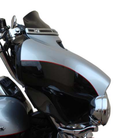 Klock Werks Flare Windshield for 2014-22 Harley Bagger models - 4 inch - BLACK
