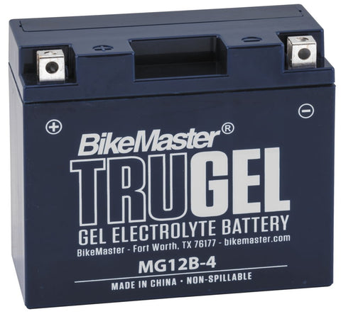 BikeMaster TruGel Battery - 12 Volt - MG12B-4