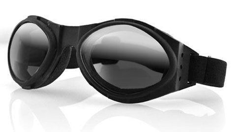 Bobster Bugeye Goggles - Black Frame - Reflective Lens - BA001R