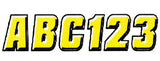 Hardline 500 Series Alphanumeric Vehicle ID Kit - Yellow - YEBLK500