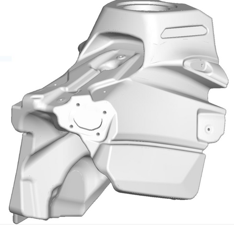 Acerbis Fuel Tank for KTM models - 3.1 Gallon Capacity - Natural - 2780640147
