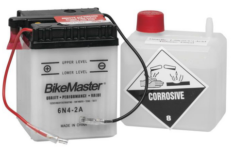 Bike Master Performance Conventional Battery - 6 Volts - 6N4-2A