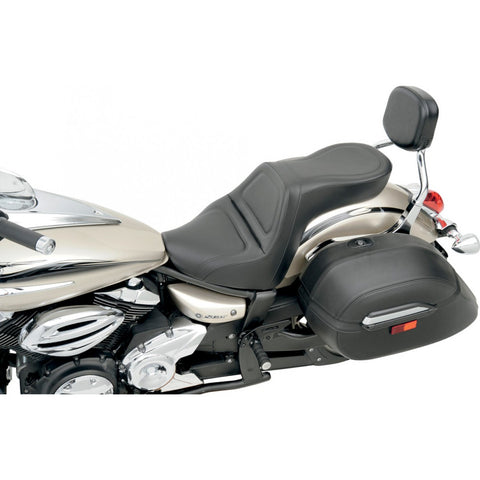 Saddlemen Explorer 2-Up Seat for 2009-17 Yamaha XVS950 V-Star - Black/Smooth Stitched - Y09-14-0291