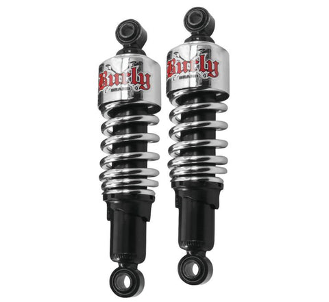 Burly Brand Slammer Shocks for 1988-03 Harley Sportsters - 10.5 In/Chrome - B28-1200