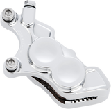 Arlen Ness 02-222 Chrome 4 Piston Tech Brake Caliper for 2006-19 Harley FLS models