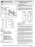 National Cycle Heavy Duty Windshield Mounting Kit for Covered forks - Chrome - KIT-CHN