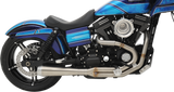 Bassani Road Rage Type III Exhaust System for 1991-17 Harley Dyna models - Raw Stainless Steel - 1D1SS