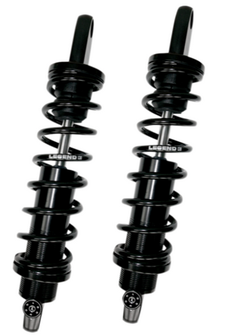 Legends REVO-A Adjustable Coil Suspension for 1991-17 Harley Dyna models - Black/12in - 1310-0948