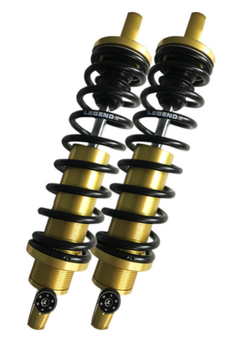 Legends REVO-A Adjustable Coil Suspension for 1991-17 Harley Dyna models - Gold/13in - 1310-1743